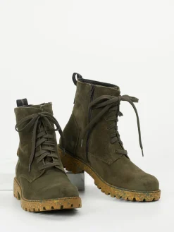 – Schnürstiefelette aus Veloursleder*Josef Seibel Discount