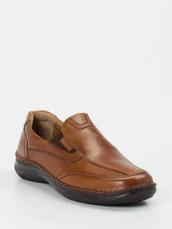 Herren Josef Seibel – Slip-On aus Kalbleder cognacfarben