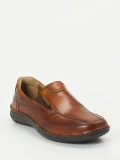 Herren Josef Seibel – Slipper aus Kalbleder cognac