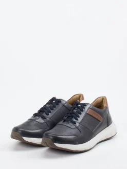 – Sneaker aus Leder und Mesh dunkel*Josef Seibel