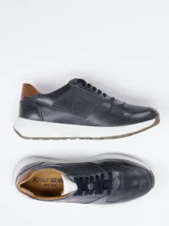 – Sneaker aus Leder und Mesh dunkel*Josef Seibel