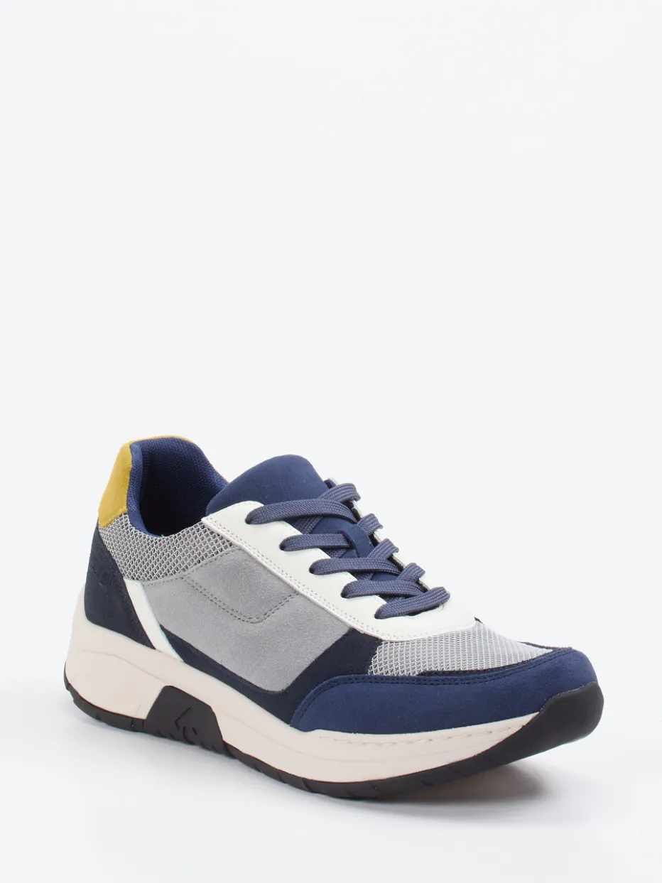 – Sneaker aus Veloursleder und Mesh*Josef Seibel