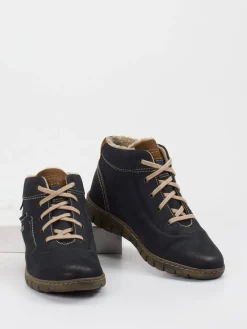 – Stiefelette aus Velourslederimitat schwarzgrau*Josef Seibel Sale