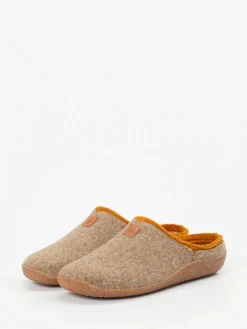 Damen Josef Seibel Relax – Pantoffeln aus Filz in Beige