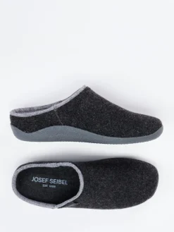 Herren Josef Seibel Relax – Pantoffeln aus Filz in Anthrazit