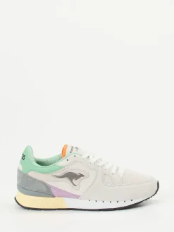 Damen Kangaroos – Retro-Sneaker aus Mesh und Veloursleder