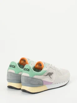 Damen Kangaroos – Retro-Sneaker aus Mesh und Veloursleder