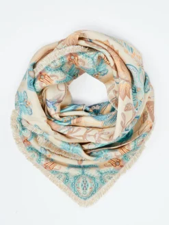 – Dreieckstuch aus Viskose mit Blumenprint*Katherina Loretta Outlet