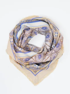 – Halstuch aus Synthetik in Beigegold*Katherina Loretta Discount