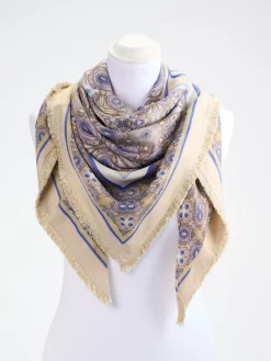 – Halstuch aus Synthetik in Beigegold*Katherina Loretta Discount