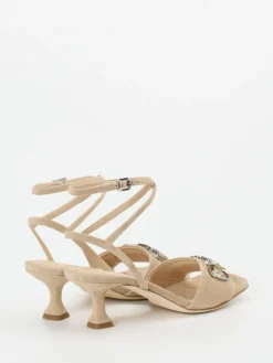 Kennel & Schmenger – Abendsandalen aus Veloursleder Beige*Kennel u0026 Schmenger Sale