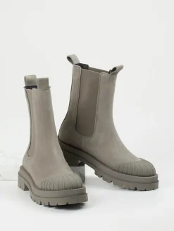 Damen Kennel u0026 Schmenger Kennel & Schmenger – Chelsea Boots aus Nubukleder Taupe