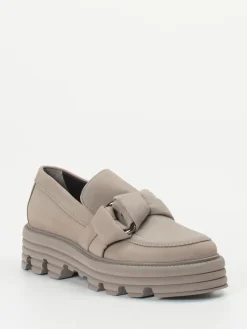 Damen Kennel u0026 Schmenger Kennel & Schmenger – Chunky Loafer aus Nubukleder Taupe