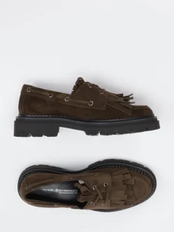 Damen Kennel u0026 Schmenger Kennel & Schmenger – Chunky-Loafer aus Veloursleder