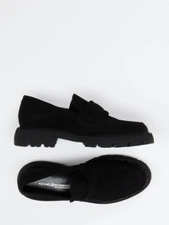 Damen Kennel u0026 Schmenger Kennel & Schmenger – Chunky-Loafer aus Veloursleder