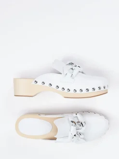 Damen Kennel u0026 Schmenger Kennel & Schmenger – Clogs aus Kalbleder mit Holzsohle