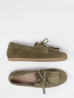 Kennel & Schmenger – Fransen-Loafer aus Veloursleder Oliv*Kennel u0026 Schmenger Best