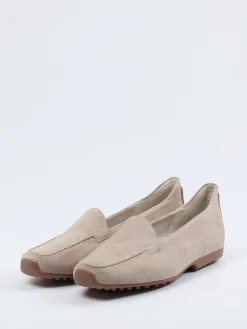 Damen Kennel u0026 Schmenger Kennel & Schmenger – Loafer aus Veloursleder beigegrau