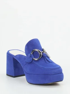 Damen Kennel u0026 Schmenger Kennel & Schmenger – Plateau-Mules aus Veloursleder