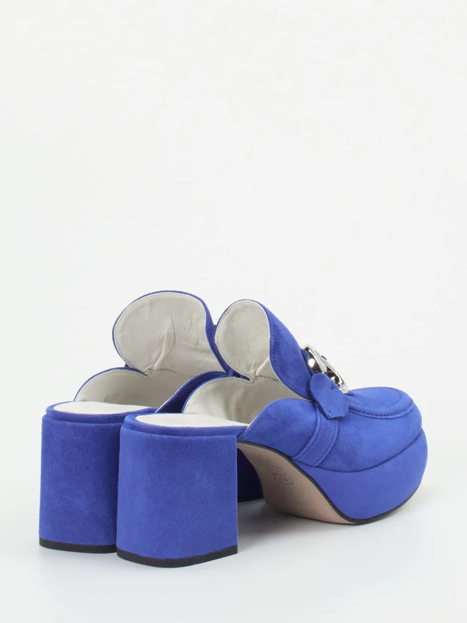 Damen Kennel u0026 Schmenger Kennel & Schmenger – Plateau-Mules aus Veloursleder