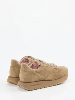 Damen Kennel u0026 Schmenger Kennel & Schmenger – Plateau-Sneaker aus Veloursleder Beige