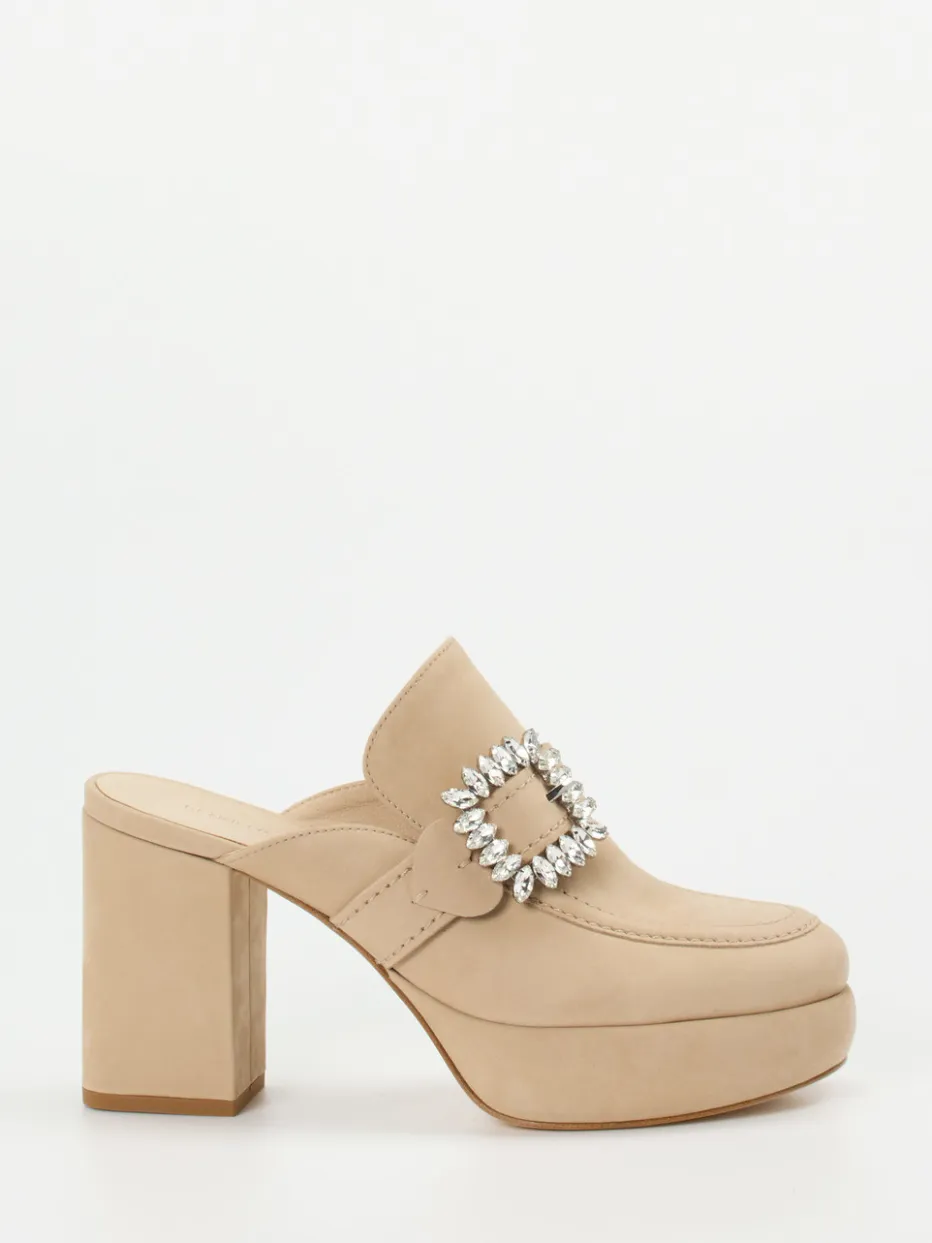 Kennel & Schmenger – Plateau-Mules aus Nubukleder Beige*Kennel u0026 Schmenger Hot