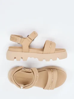 Damen Kennel u0026 Schmenger Kennel & Schmenger – Sandalen aus Nubukleder Beige