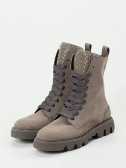 Damen Kennel u0026 Schmenger Kennel & Schmenger – Schnürstiefelette aus Nubukleder taupe