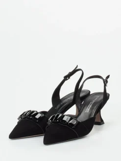 Damen Kennel u0026 Schmenger Kennel & Schmenger – Slingpumps aus Veloursleder