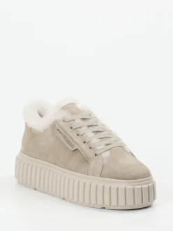 Damen Kennel u0026 Schmenger Kennel & Schmenger – Sneaker aus Veloursleder sandbeige