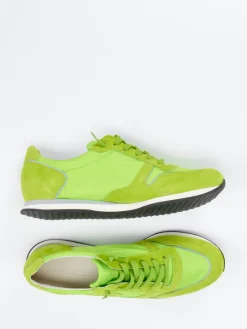 Damen Kennel u0026 Schmenger Kennel & Schmenger – Sneaker aus Veloursleder Neon