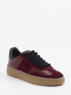 Damen Kennel u0026 Schmenger Kennel & Schmenger – Sneaker aus Veloursleder Bordeaux