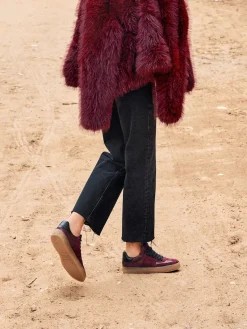 Damen Kennel u0026 Schmenger Kennel & Schmenger – Sneaker aus Veloursleder Bordeaux