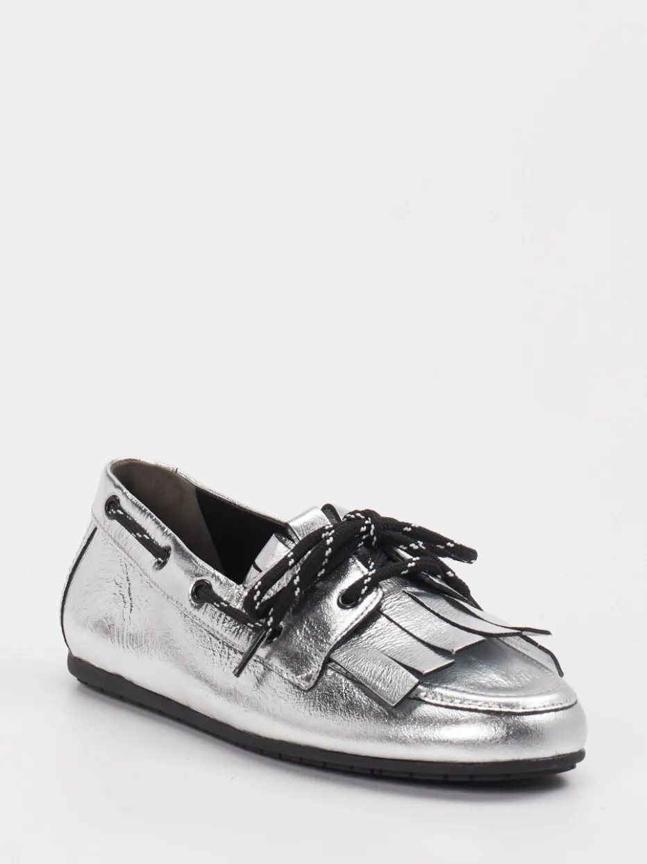 Kennel & Schmenger – Loafer aus Metallic-Leder in Silber*Kennel u0026 Schmenger Clearance