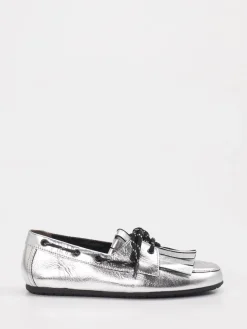 Kennel & Schmenger – Loafer aus Metallic-Leder in Silber*Kennel u0026 Schmenger Clearance