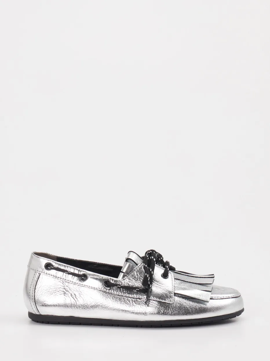 Kennel & Schmenger – Loafer aus Metallic-Leder in Silber*Kennel u0026 Schmenger Clearance