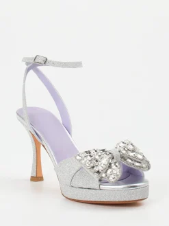 Damen Konstantin Starke – Abendsandale aus Metallicleder