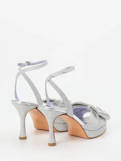 Damen Konstantin Starke – Abendsandale aus Metallicleder