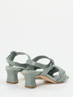 – Absatzsandale aus Flechtleder Salbei*Konstantin Starke Clearance