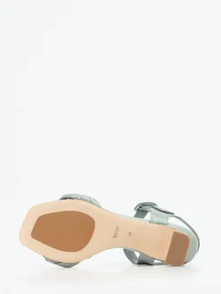 – Absatzsandale aus Flechtleder Salbei*Konstantin Starke Clearance