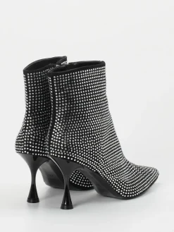 Damen Konstantin Starke – Ankle Boots aus Metallic mit Strass