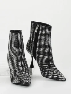Damen Konstantin Starke – Ankle Boots aus Metallic mit Strass
