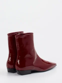 – Ankle Boots aus Lackleder Bordeaux*Konstantin Starke Outlet