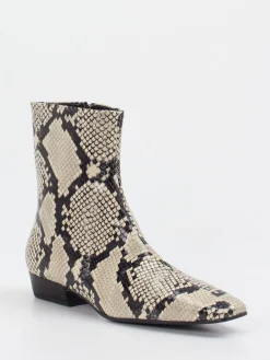 – Ankle Boots aus geprägtem Leder Beige*Konstantin Starke Best