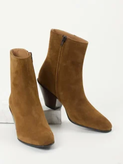 – Ankle Boots aus Veloursleder cognac*Konstantin Starke Sale
