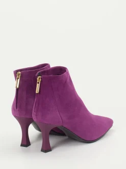 – Ankle Boots aus Veloursleder Violett*Konstantin Starke