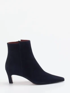 Damen Konstantin Starke – Ankle Boots aus Veloursleder Dunkel