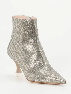 Damen Konstantin Starke – Ankle Boots aus Metallicleder