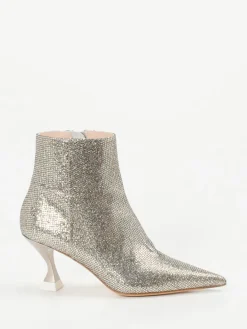 Damen Konstantin Starke – Ankle Boots aus Metallicleder