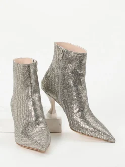 Damen Konstantin Starke – Ankle Boots aus Metallicleder